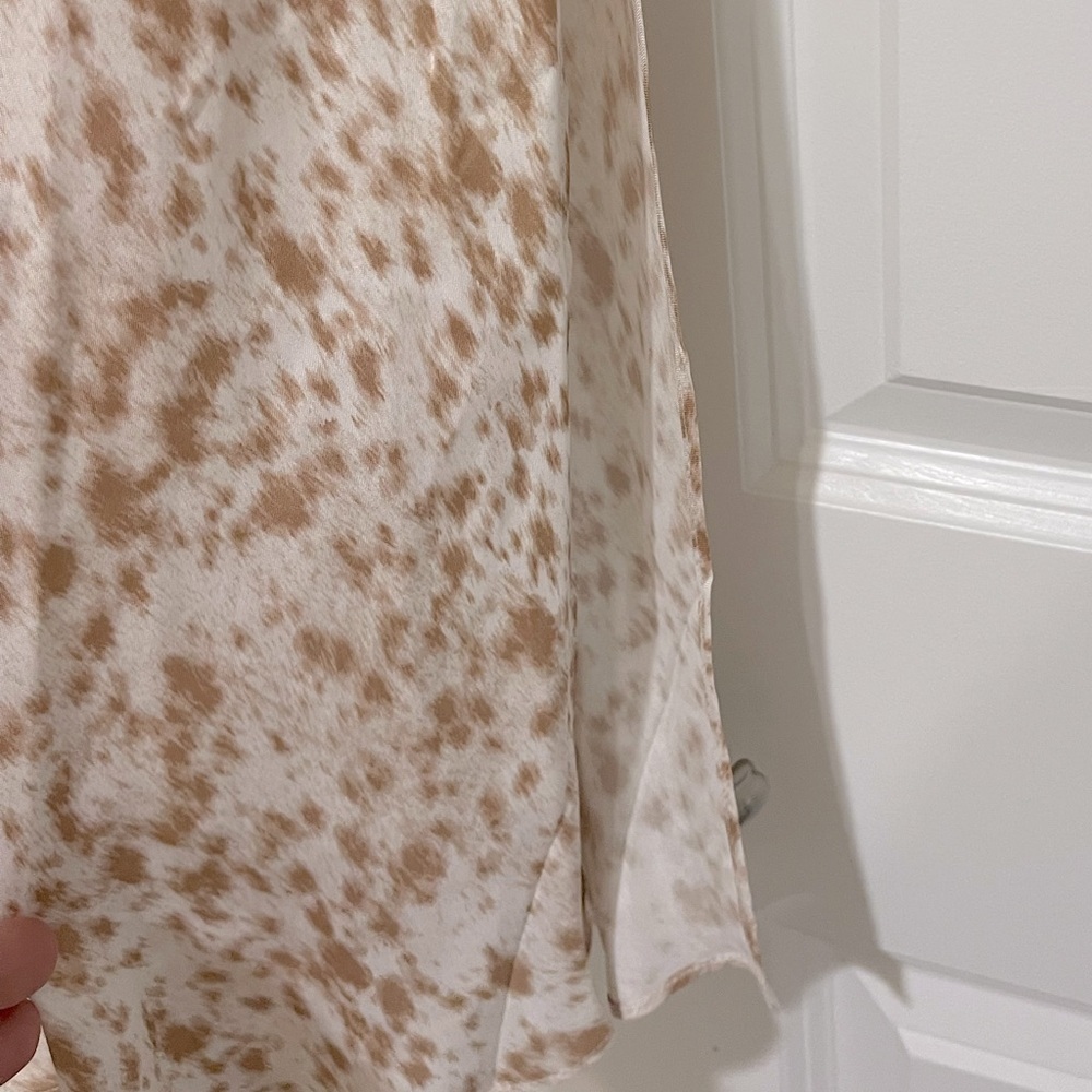 J.Crew NWT drapery cupro-blend flared slip skirt with side slits BK725 sz L - Picture 6 of 8